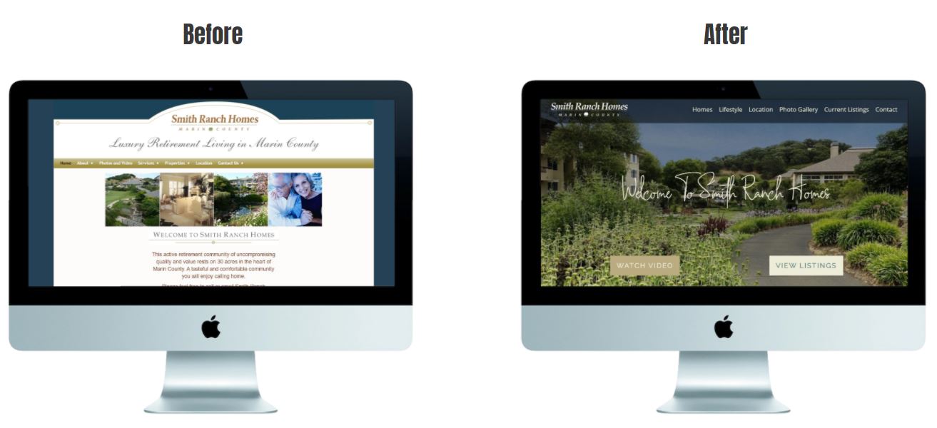 Future Bright - Marin Web Design - Before And After